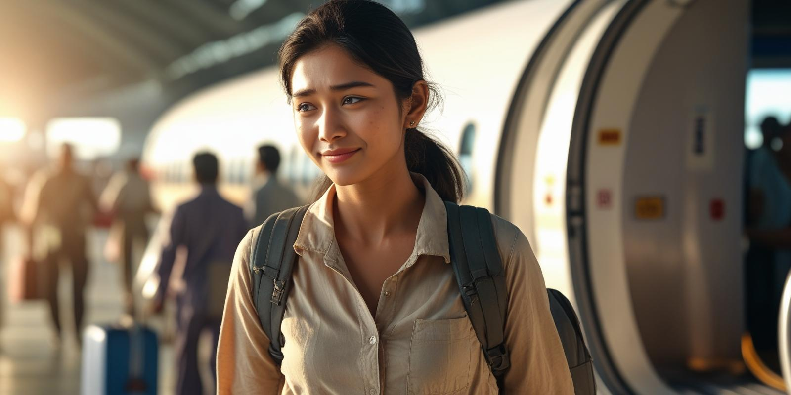 Patient going to indai from plane